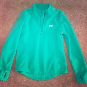 Girls quarter zip Fleece long sleeve sweatshirt
